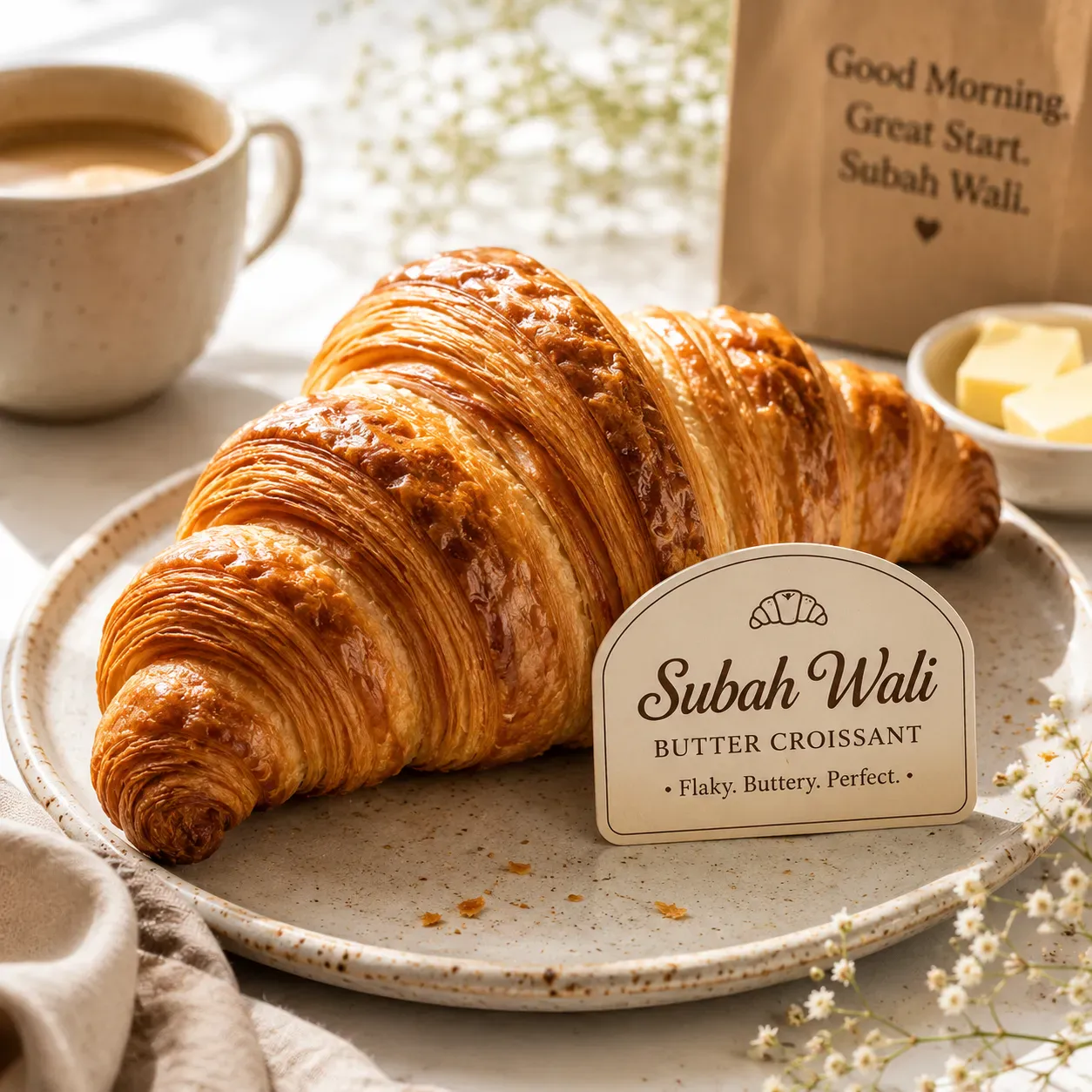 Subah Wali Eggless Butter Croissant fresh-baked – Woh Wali Bakery Indore